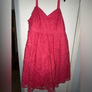 Torrid Pink Lace Dress